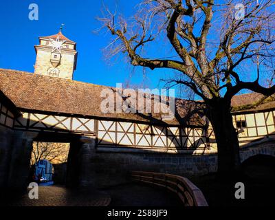 Rothenburg ob der Tauber - joli village en Bavière, Allemagne. Banque D'Images