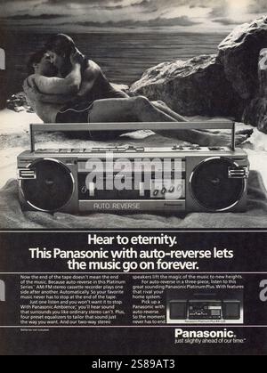 Publicité du magazine vintage « Playboy », numéro de décembre 1985, États-Unis Banque D'Images