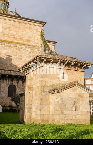 Chapelle mozarabe pré-romane de San Miguel in Celanova. Ourense, Galice, Espagne Banque D'Images
