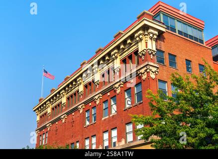 Bâtiment historique dans le centre-ville de Boise - Idaho, États-Unis Banque D'Images
