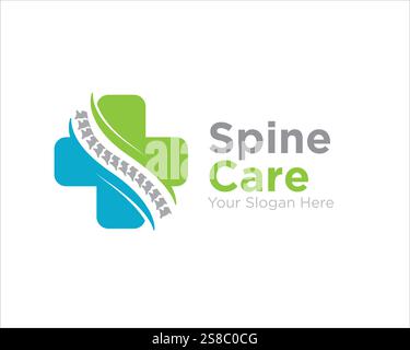 conception de logo de santé de soins de la colonne vertébrale pour le service médical Illustration de Vecteur