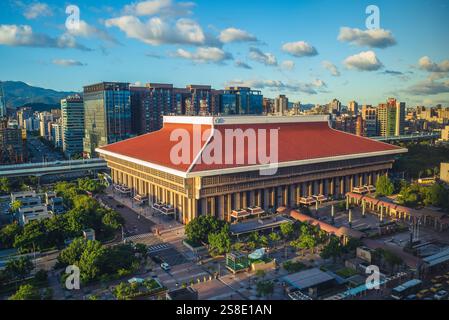 Paysage de la ville de Taipei et de la gare principale de taiwan Banque D'Images