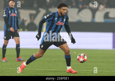Bergame, Italie du Nord, 21 janvier 2025. Ederson d'Atalanta lors du match de football de l'UEFA Champions League 2024/2025 entre Atalanta et Sturm Graz au stade Gewiss de Bergame, Italie du Nord - mardi 21 janvier 2025. Sport - Soccer . (Photo de Stefano Nicoli/LaPresse ) crédit : LaPresse/Alamy Live News Banque D'Images