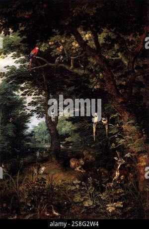 Jan Breughel (II) - Paradis terrestre Jan Brueghel le jeune Banque D'Images