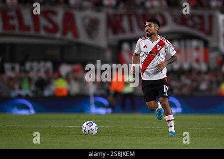 BUENOS AIRES, ARGENTINE - 21 JANVIER : Raymundo Fulgencio du Club Atletico River plate lors d'un match amical international entre River plate et moi Banque D'Images