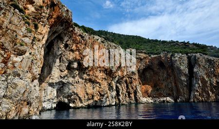 Côte près d'Egelkoyu, Turquie Banque D'Images