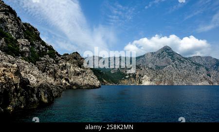 Côte près d'Egelkoyu, Turquie Banque D'Images