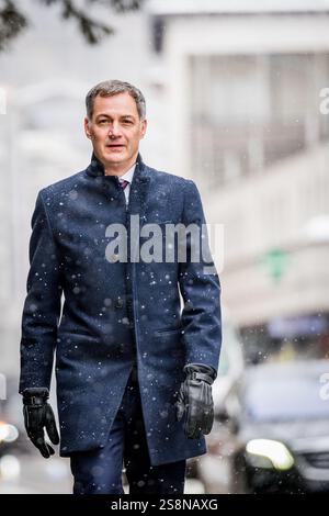 Davos, Suisse. 23 janvier 2025. Le premier ministre sortant Alexander de Croo photographié lors de la réunion annuelle du Forum économique mondial 2025 à Davos, Suisse, jeudi 23 janvier 2025. La réunion annuelle a lieu du 20 au 24 janvier, avec les chefs de gouvernement et les dirigeants économiques. BELGA PHOTO JASPER JACOBS crédit : Belga News Agency/Alamy Live News Banque D'Images