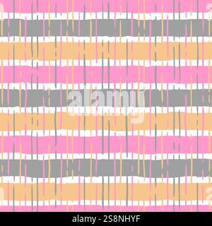 Motif sans couture vectoriel. Bandes horizontales colorées avec bords flous et flou vertical Illustration de Vecteur