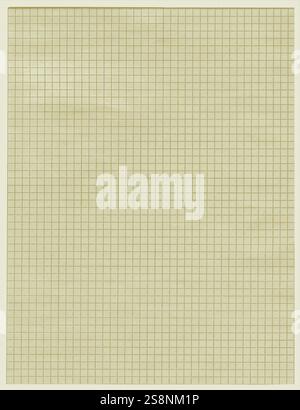 Motif de grille détaillé sur papier millimétré vintage Banque D'Images