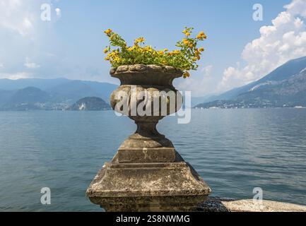 Villa Monastero, Varenna, Lac de Côme, Lago di Côme, Italie, Europe Banque D'Images