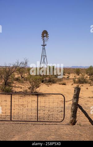 Une image d'un moulin à vent typique en australie Banque D'Images