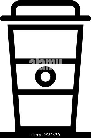 Vecteur d'icône de tasse de café. Convient aux applications mobiles, aux applications Web et aux médias imprimés. Illustration de Vecteur
