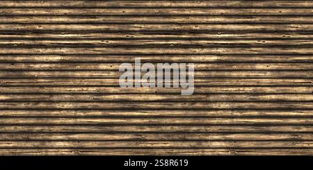 Une illustration d'un fond de texture de planches en bois très détaillé, sans couture tileable Banque D'Images