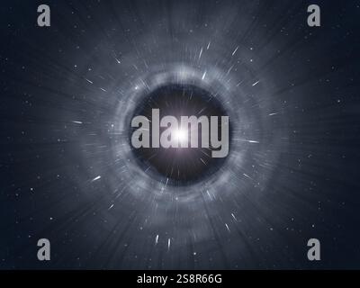 Une image d'un fond de trou noir Banque D'Images