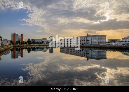 France, région Normandie, Seine-maritime (département), le Havre, port, marina, bassin de la barre, Banque D'Images