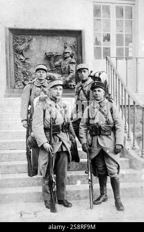 Les soldats de la légion étrangère française en Algérie 1910 Banque D'Images