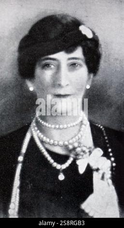 Portrait photographique de Maud de galles (1869-1928) a été la reine de Norvège en tant qu'épouse du roi Haakon VII. En date du 20e siècle Banque D'Images