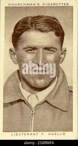 Churchman rois de série vitesse carte cigarette représentant Francesco Agello (27 décembre 1902 - 24 novembre 1942) était un pilote d'essai. En date du 20e siècle Banque D'Images