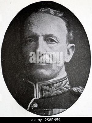 Portrait photographique du Lieutenant-général Sir William Pulteney Pulteney (1861-1914), un général britannique pendant la Première Guerre mondiale. En date du 20e siècle Banque D'Images