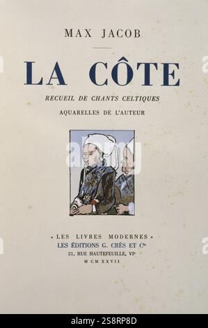 La Côte, peint en 1927, par Max Jacob (1876 - 5 mars 1944), poète, peintre, écrivain, et critique. Banque D'Images