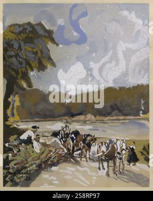 La Côte, peint en 1927, par Max Jacob (1876 - 5 mars 1944), poète, peintre, écrivain, et critique. Banque D'Images