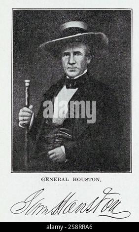 Samuel Houston (2 mars 1793 - 26 juillet 1863) est un général et homme d'État américain qui a joué un rôle important dans la révolution texane. Il a été le premier et le troisième président de la République du Texas et a été l'une des deux premières personnes à représenter le Texas au Sénat des États-Unis Banque D'Images