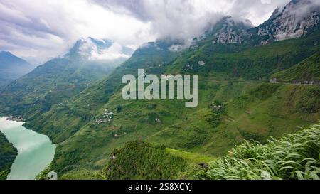 Ha Giang Loop, Nho que River, ma Pi Leng Pass, Dong Van, Ha Giang, Nord Vietnam Banque D'Images