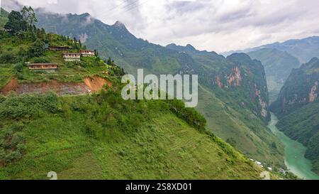 Ha Giang Loop, Nho que River, ma Pi Leng Pass, Dong Van, Ha Giang, Nord Vietnam Banque D'Images
