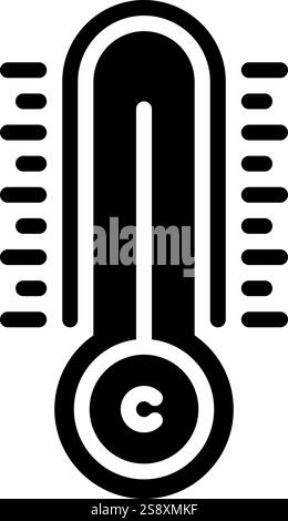 Icône pour celsius, thermomètre Illustration de Vecteur