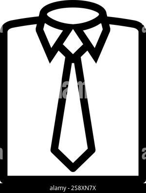 Vecteur d'icône de robe formelle. Convient aux applications mobiles, aux applications Web et aux médias imprimés. Illustration de Vecteur