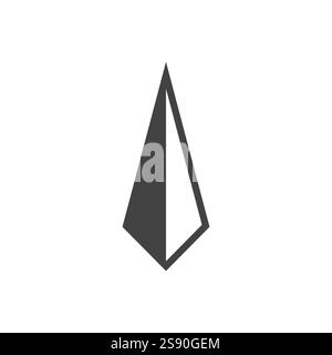 illustration vectorielle de conception de boussole de symbole d'aiguille Illustration de Vecteur