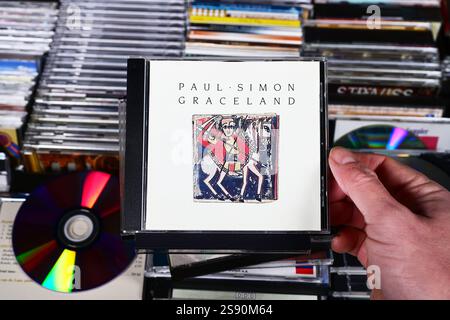 Album CD : Paul Simon - Graceland Banque D'Images