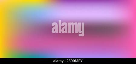 fond dégradé flou avec palette de couleurs joyeuse et optimiste violet jaune rose violet violet Illustration de Vecteur