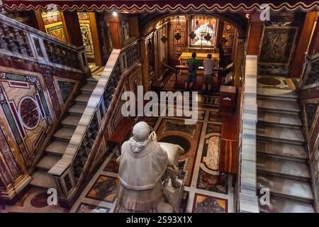 Crypte de la Nativité, Basilica di Santa Maria Maggiore, Rome, Italie Banque D'Images