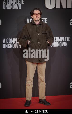 Première italienne du film A Complete Unknown. Rome, Italie - 17 janvier 2025 : invité lors de la première italienne du film A Complete Unknown réalisé par James Mangold à l'Auditorium Parco della Musica. Rome RM Italie Copyright : xGennaroxLeonardix Banque D'Images