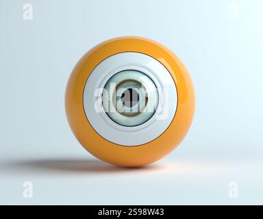 Globe oculaire humain. Il s'agit d'une illustration de rendu 3D. Banque D'Images