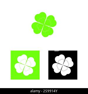 VECTEUR DE LOGO CLOVER Illustration de Vecteur