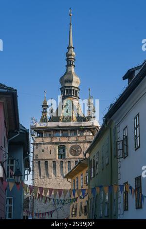 Vieille ville de Sighisoara 1 Banque D'Images