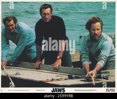 JAWS (Universal,1975 ) basé sur le roman le plus vendu de Peter Benchley, réalisé par Steven Spielberg Banque D'Images