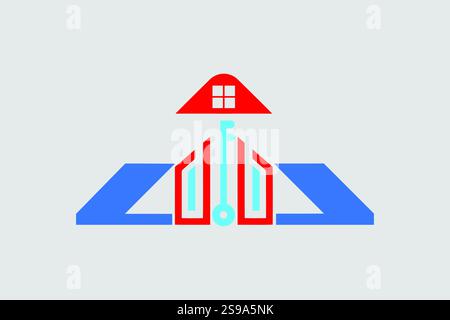 Immobilier logo Design Professional & Classic Illustration de Vecteur