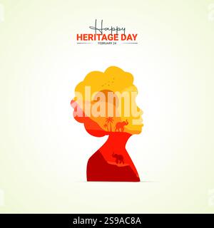 Heritage Day South Africa. Heritage Day Creative Design pour publication sur les médias sociaux Illustration de Vecteur