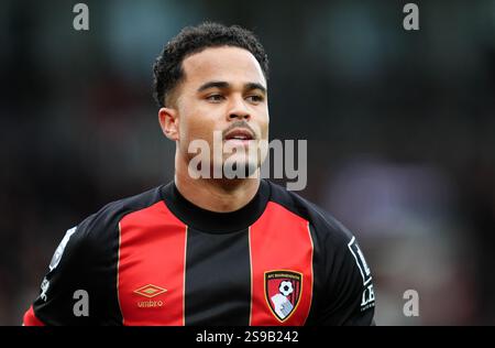 Justin Kluivert de Bournemouth lors du match de premier League au Vitality Stadium de Bournemouth. Date de la photo : samedi 25 janvier 2025. Banque D'Images
