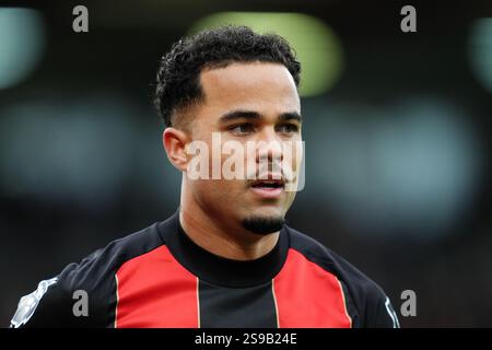 Justin Kluivert de Bournemouth lors du match de premier League au Vitality Stadium de Bournemouth. Date de la photo : samedi 25 janvier 2025. Banque D'Images