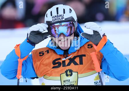 KITZBUEHEL, AUTRICHE - JANVIER 25 : ancien skieur autrichien Hans Knauss lors de la Kitz Charity Race lors de la Coupe du monde de ski alpin Audi FIS - descente masculine le 25 janvier 2025 à Kitzbuehel, Autriche .250125 SEPA 07 154 - 20250125 PD16834 Banque D'Images