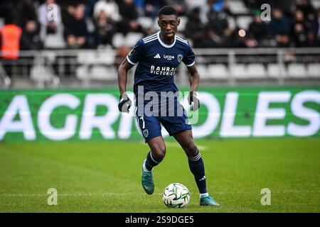 25 janvier 2025, Paris, France, France : Alimami GORY du Paris FC lors du match de Ligue 2 entre Paris FC et Red Star FC au Charlety Stadium le 25 janvier 2025 à Paris, France. (Crédit image : © Matthieu Mirville/ZUMA Press Wire) USAGE ÉDITORIAL SEULEMENT! Non destiné à UN USAGE commercial ! Banque D'Images