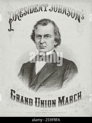 Andrew Johnson, 29 décembre 1808 - 31 juillet 1875 Banque D'Images