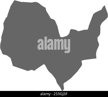 Carte de Kaboul, une province d'Afghanistan. Illustration de Vecteur