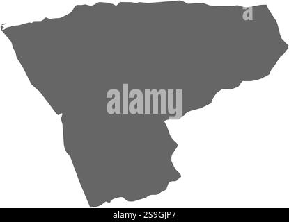 Carte du Zaïre, une province de l'Angola. Illustration de Vecteur