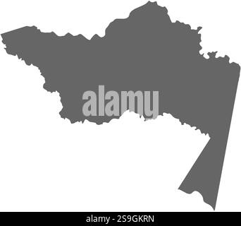 Carte d'Amazonas, une province de Colombie. Illustration de Vecteur